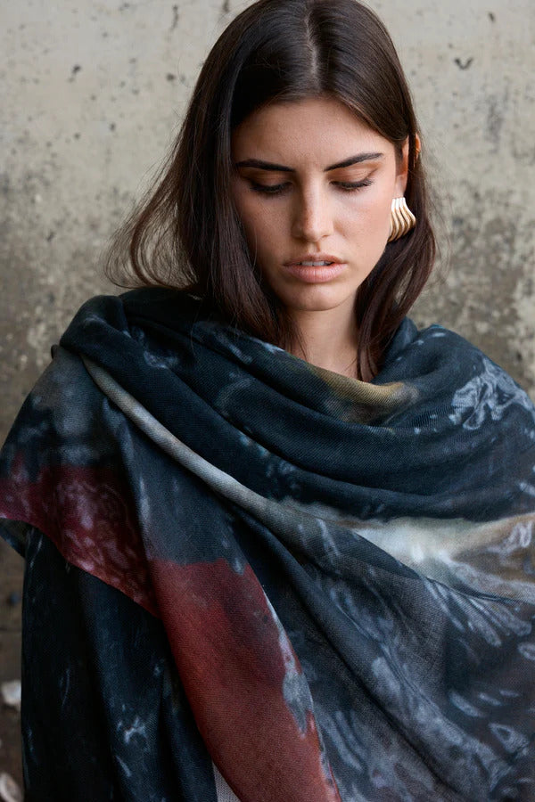 Good & Co / The Koi Pond / Oversized Wool + Silk Scarf