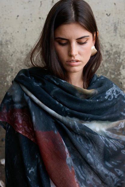 Good & Co / The Koi Pond / Oversized Wool + Silk Scarf