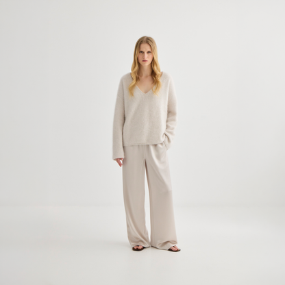 Laing Home / Satin Relaxed Pant / Champagne