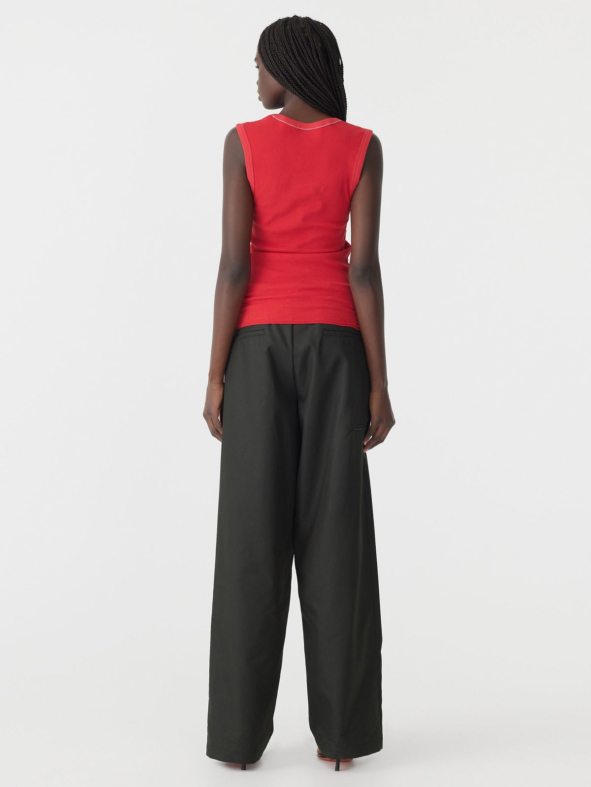 Bassike / Low Scooped Rib Tank / Hibiscus