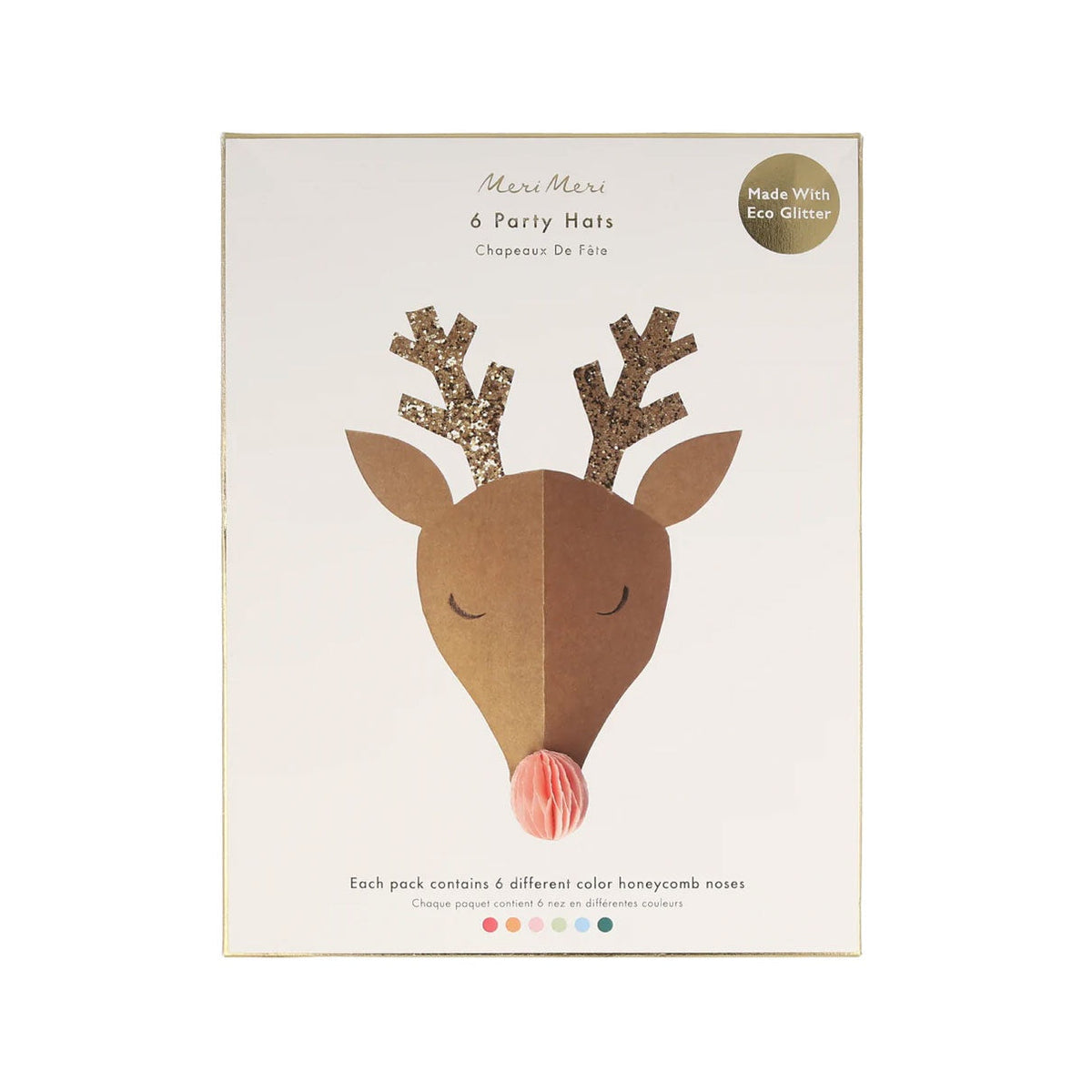 Meri Meri / Reindeer Party Hats / Set of 6