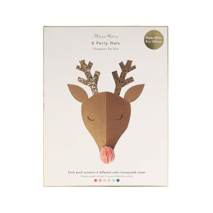 Meri Meri / Reindeer Party Hats / Set of 6