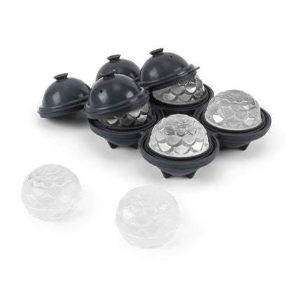 Peak / Cocktail Ice Tray Petal / Charcoal