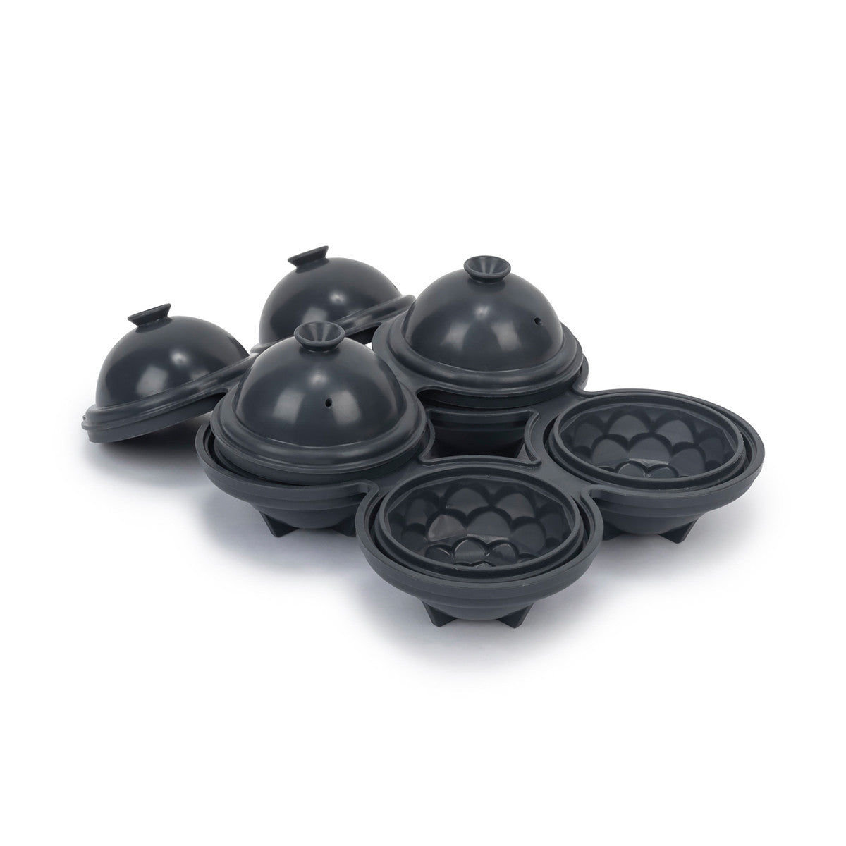 Peak / Cocktail Ice Tray Petal / Charcoal