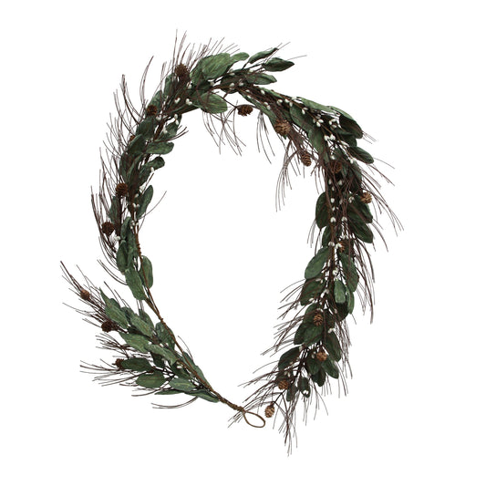 Christmas Swag / White Berry + Pinecone