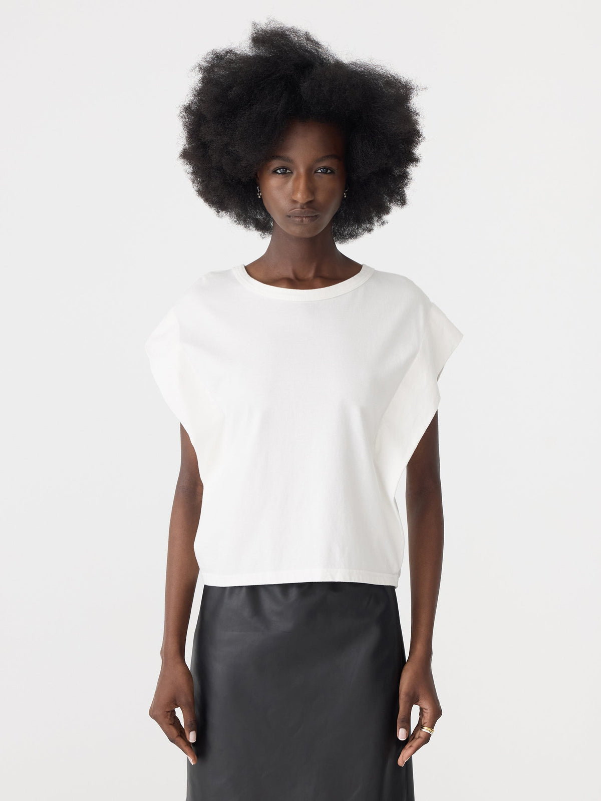 Bassike / Slouch Athletic Tank / White