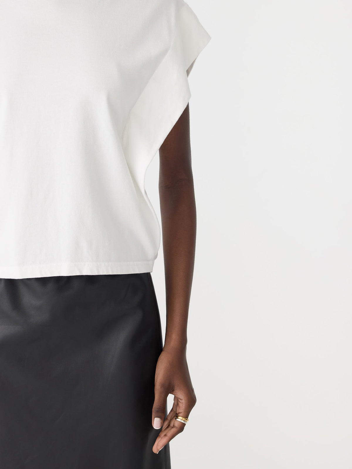 Bassike / Slouch Athletic Tank / White