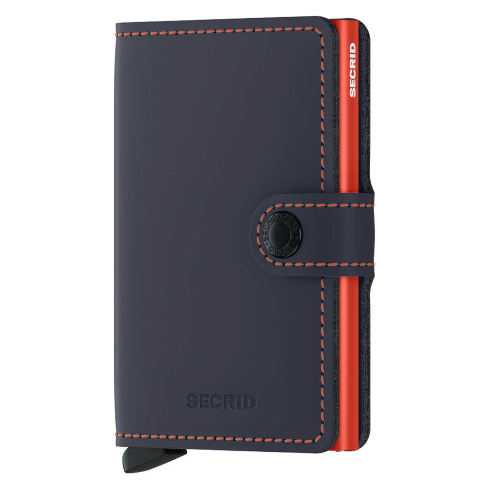 Secrid / Mini Wallet / Matte Night Blue + Orange
