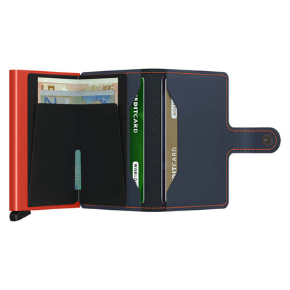 Secrid / Mini Wallet / Matte Night Blue + Orange