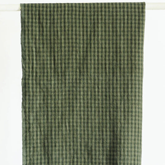 Bianca Lorenne / Linen Tea Towel / Sage Check