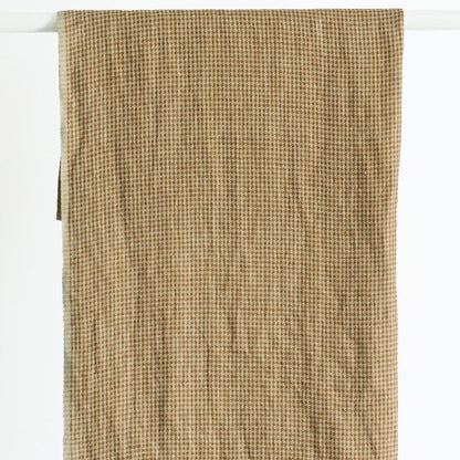 Bianca Lorenne / Linen Tea Towel / Sepia Houndstooth