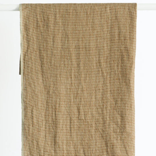 Bianca Lorenne / Linen Tea Towel / Sepia Houndstooth