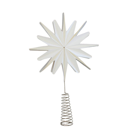 Christmas Tree 3D Star Topper / Off-White