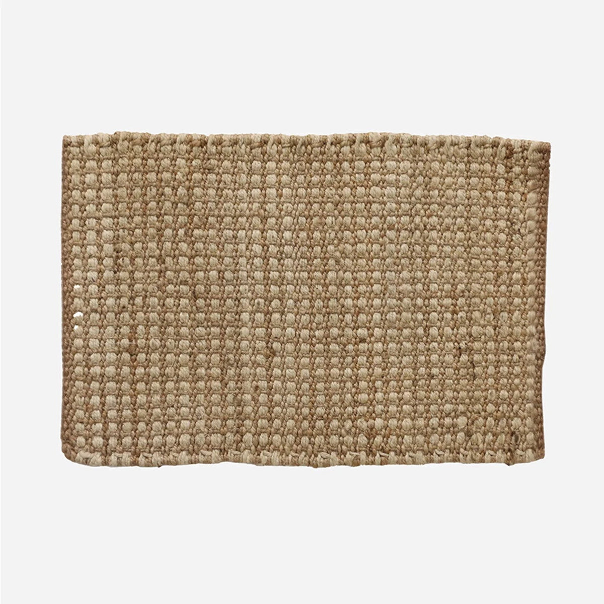 Waffle Weave Doormat / Natural + Ivory