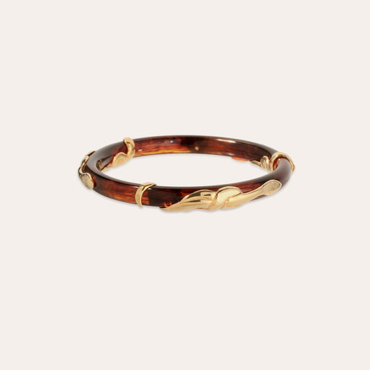 Gas Bijoux / Cobra Jonc Bracelet / Acetate Brown