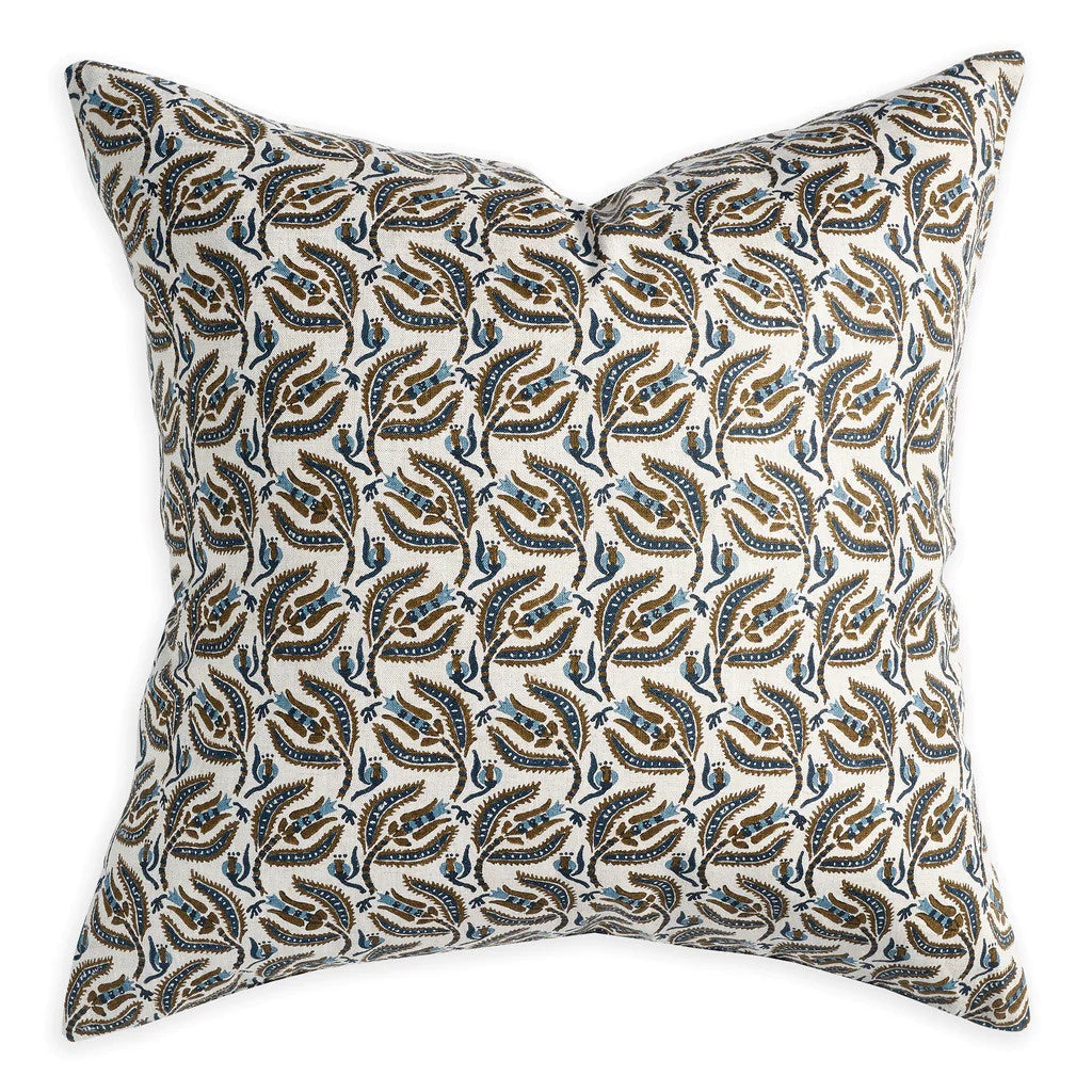Walter G / Broccato Cushion / Tobacco