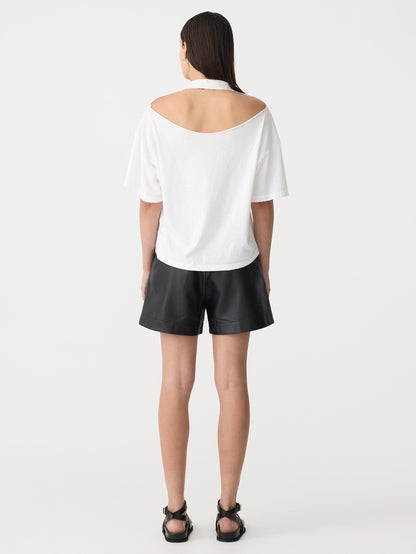 Bassike / Floating Neck Boxy T-Shirt / White