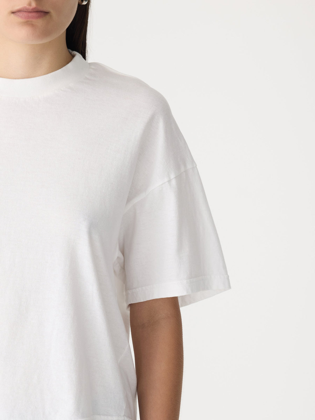 Bassike / Floating Neck Boxy T-Shirt / White