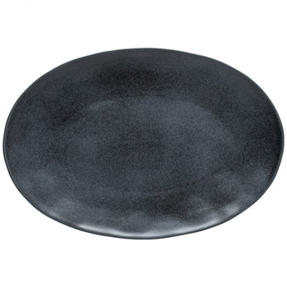 Livia / Oval Platter/ Charcoal
