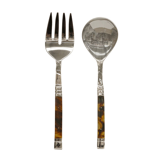 Salad Server Set / Tortoise Shell