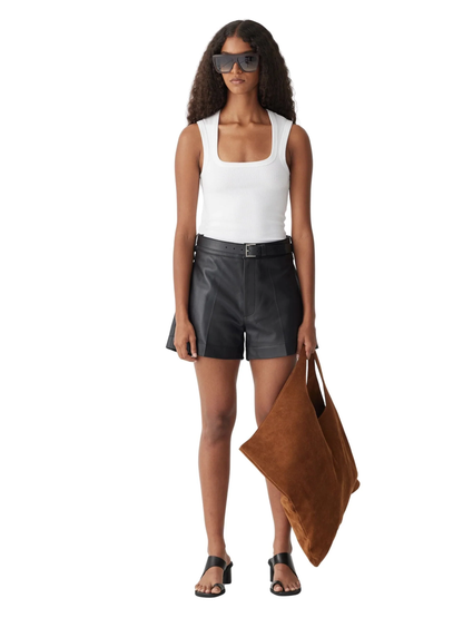 Bassike / Low Scooped Rib Tank / White