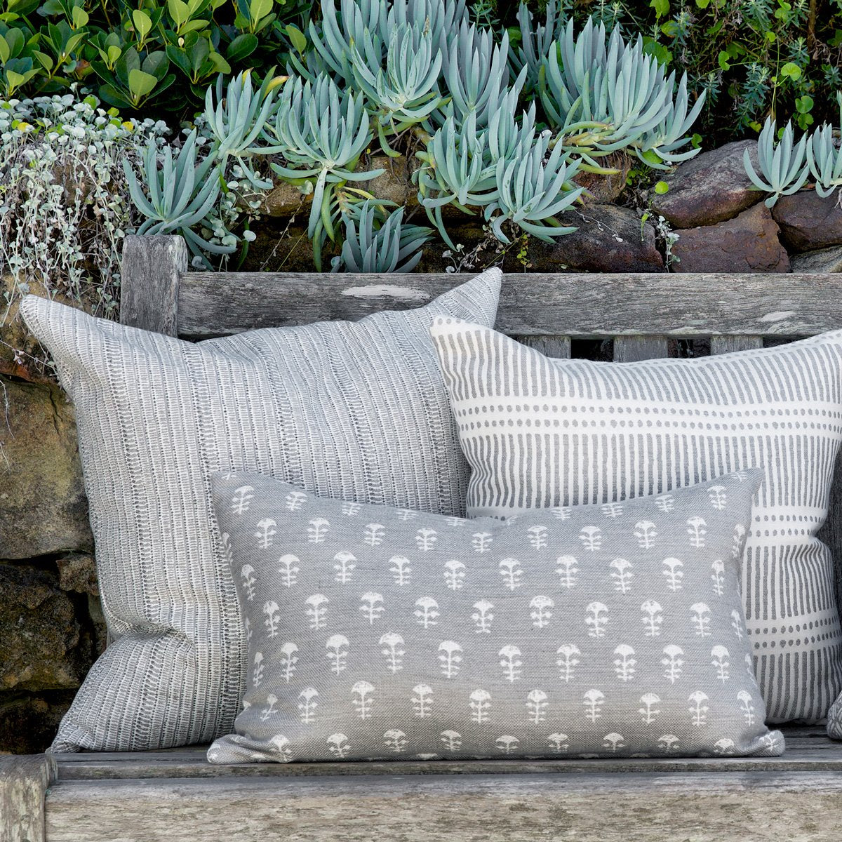 Walter G / Yukka Rectangular Cushion / Albatross / Outdoor