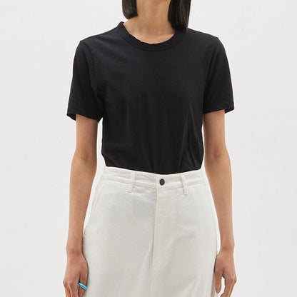 Bassike / Slim Heritage Short Sleeve T-Shirt / Black